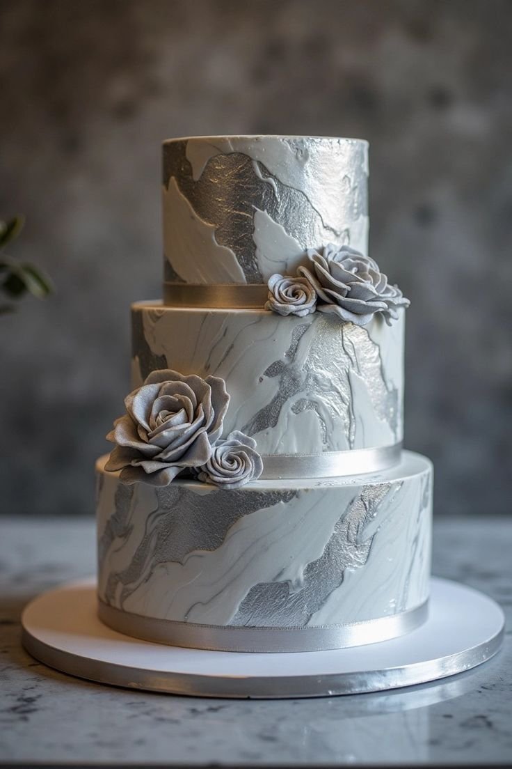 What_s-the-Secret-to-Creating-a-Show-Stopping-3-Tiered-Cake-with-Elegant-Marble-Design_ A Masterpiece Crafted in Silver